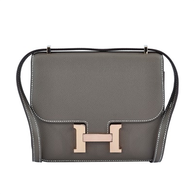 愛馬仕 Hermès Constance Bag 康康包 18 CN18 U刻 大象灰PG釦CONSTANCE18 原廠盒子/防塵袋