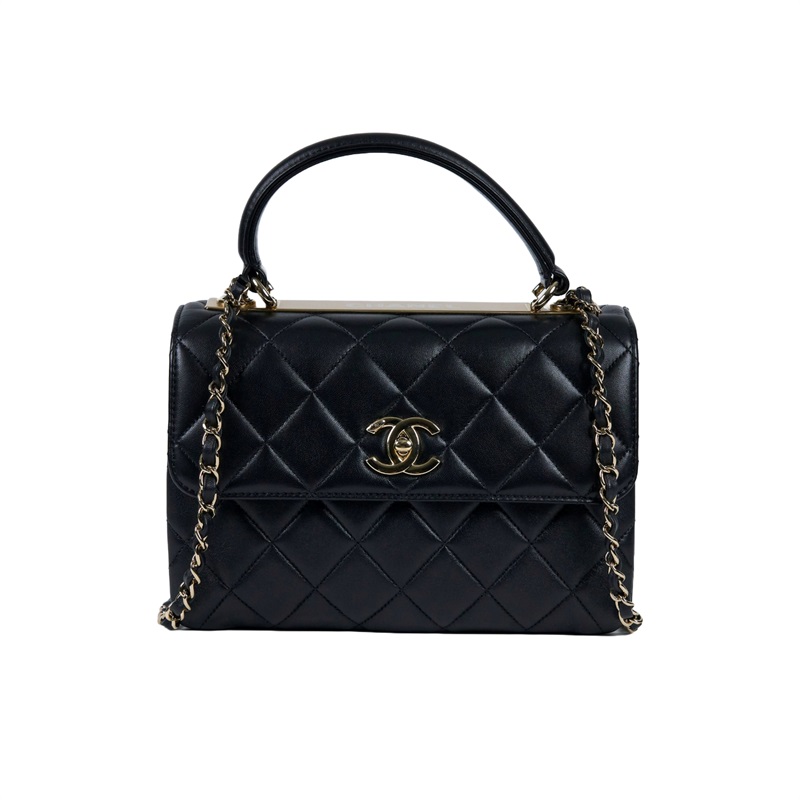 香奈兒 CHANEL Trendy 25 口蓋包 A92236 30開 黑金TRENDY25 CC 原廠盒子/防塵袋/保證卡/購買證明