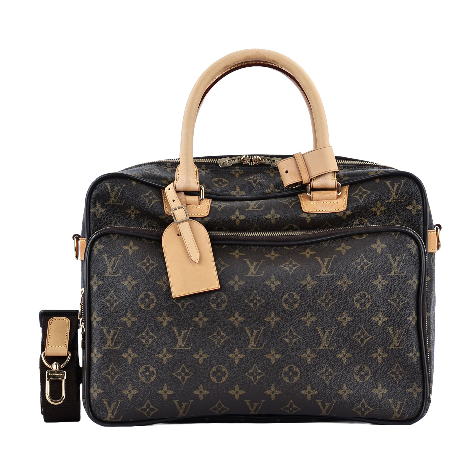 路易威登 LOUIS VUITTON Icare 公事包 經典帆布 M23252 原花Icare旅行袋 背帶/鎖組/購買證明