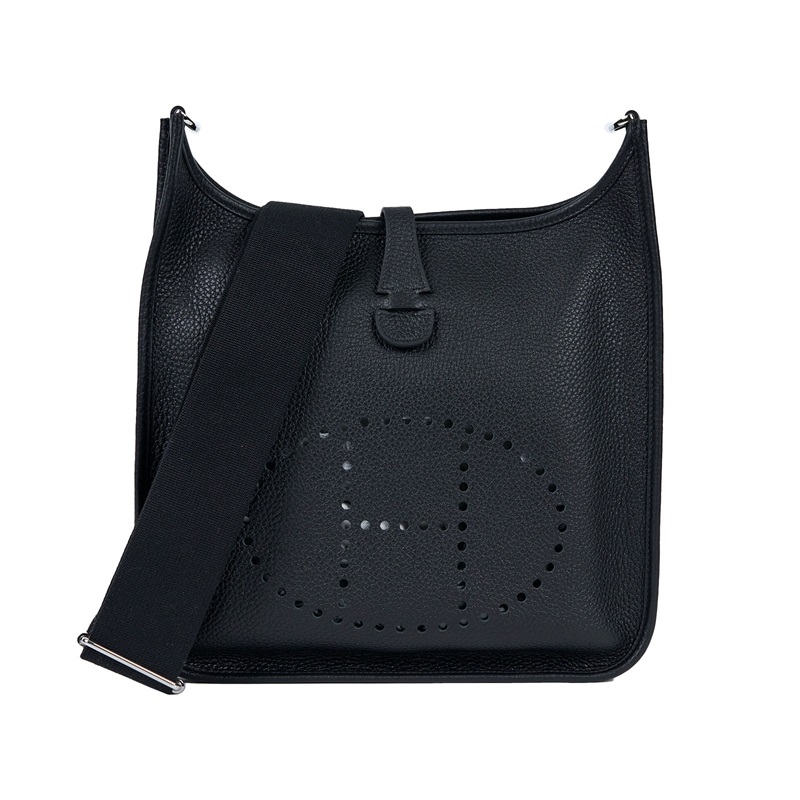 愛馬仕 Hermès Evelyne Bag 伊芙琳包 29 馬蹄型 EV29 U MM01 U刻黑銀EVELYNE29 原廠盒子/防塵袋