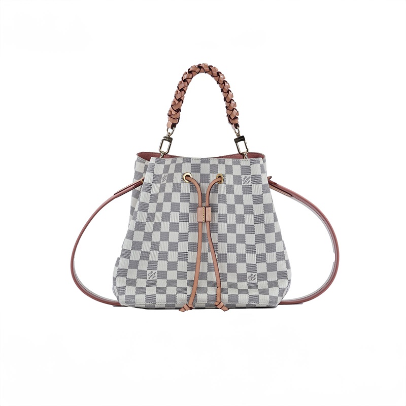 路易威登 LOUIS VUITTON NéoNoé MM手提 肩背包 白棋盤格 N40344 白棋盤NEONOE MM 防塵袋