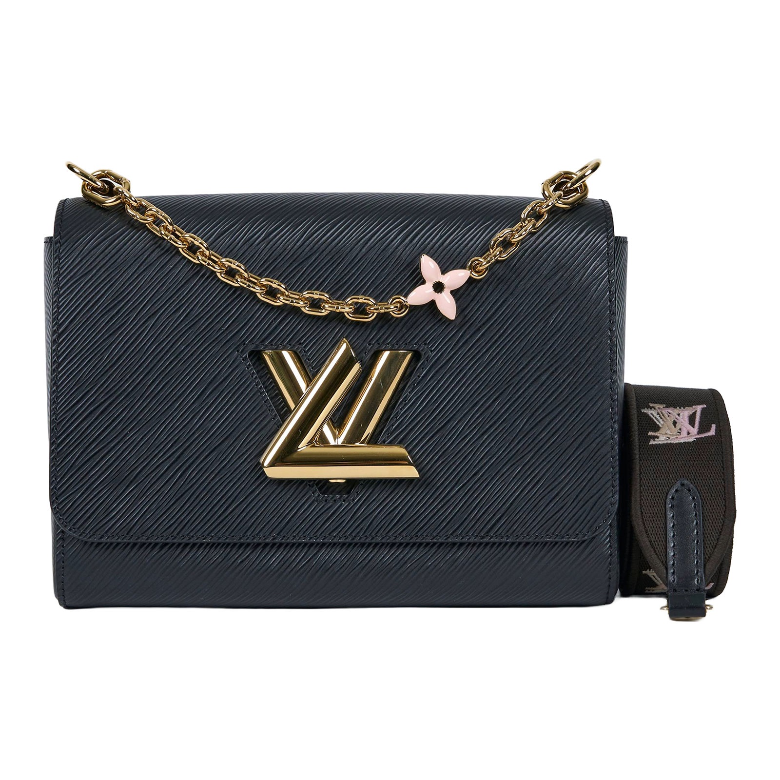 路易威登 LOUIS VUITTON Twist 手提包 中型 M23389 晶片款 黑TWIST MM 新款 原廠盒子/防塵袋/購買證明/背帶