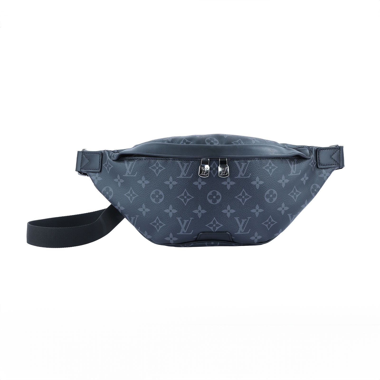 路易威登 LOUIS VUITTON Discovery PM 腰包 Monogram Eclipse 黑色 M46035 晶片款  原廠盒子/防塵袋