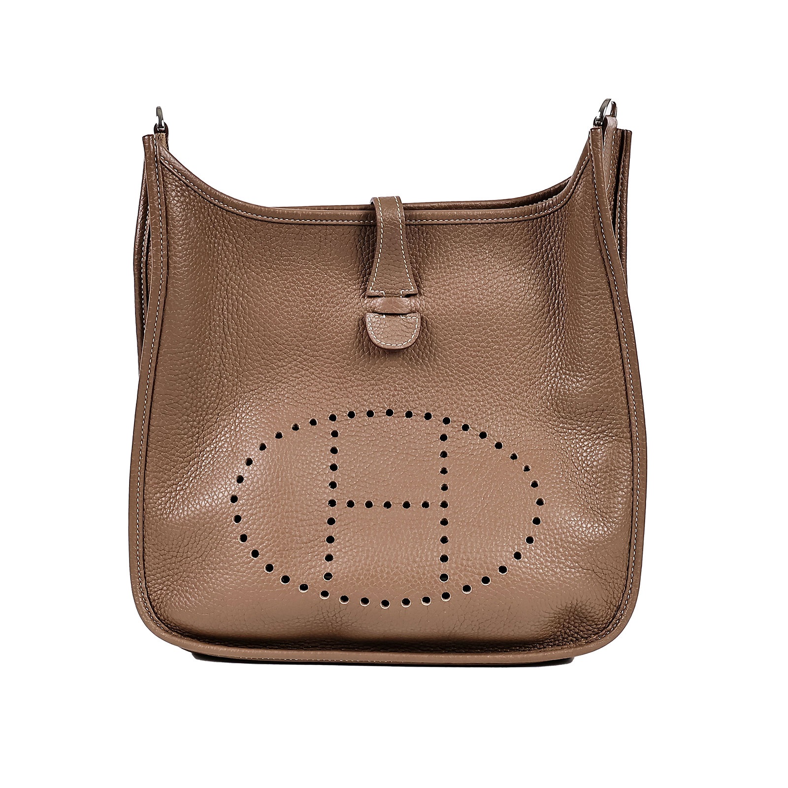 愛馬仕 Hermès Evelyne Bag 伊芙琳包 29 EV29 C刻 大象灰 EVELYNE 29 背帶/原廠盒子/防塵袋