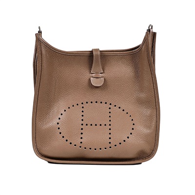 愛馬仕 Hermès Evelyne Bag 伊芙琳包 29 EV29 C刻 大象灰 EVELYNE 29 背帶/原廠盒子/防塵袋