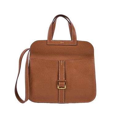 愛馬仕 Hermès Halzan 31 手拿 手提 肩背 斜背包 HZ31 C刻 棕HALZAN31 防塵袋/購買證明