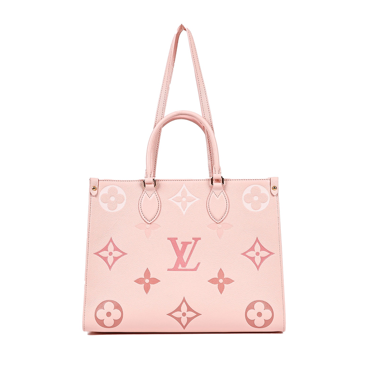 路易威登 LOUIS VUITTON OnTheGo MM 大型 手提袋 單肩包 M46542 晶片款 粉ONTHEGO MM 原廠盒子/防塵袋