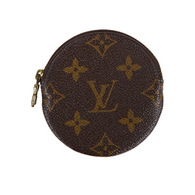 路易威登 LOUIS VUITTON 圓形零錢包 經典帆布 M61926 原花圓形零錢包 防塵袋