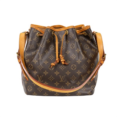 路易威登 LOUIS VUITTON Petit Noé 原花 束口水桶包 M40818 原花PETIT NOE 防塵袋