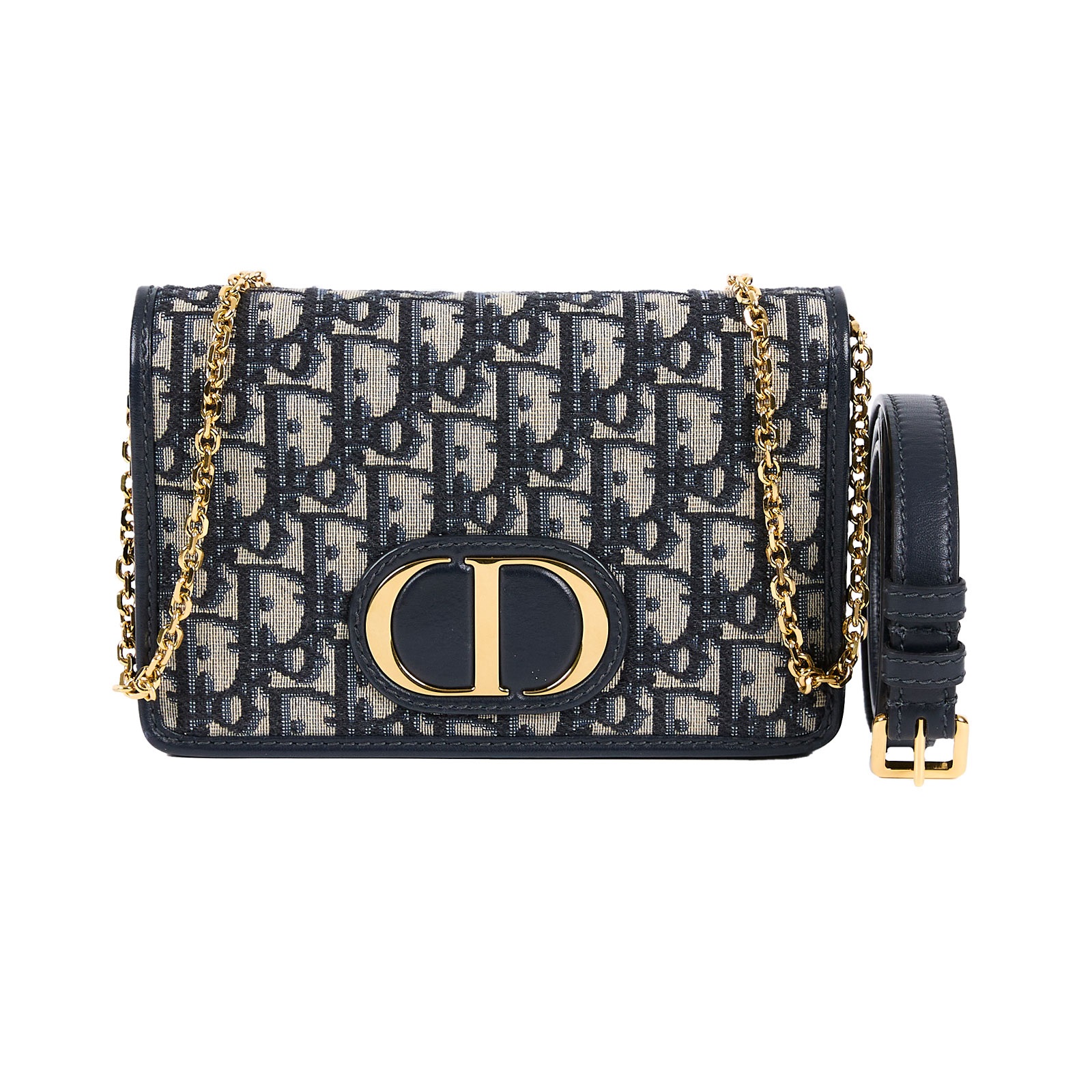 迪奧 CHRISTIAN DIOR Lady Dior My 帆布 鍊條 肩背 手拿包 S2086UTZQ 原花蒙田30兩用WOC 原廠盒子/防塵袋/購買證明