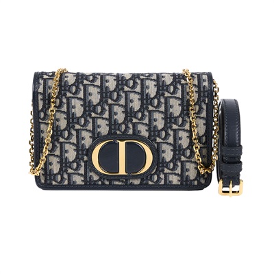 迪奧 CHRISTIAN DIOR Lady Dior My 帆布 鍊條 肩背 手拿包 S2086UTZQ 原花蒙田30兩用WOC 原廠盒子/防塵袋/購買證明