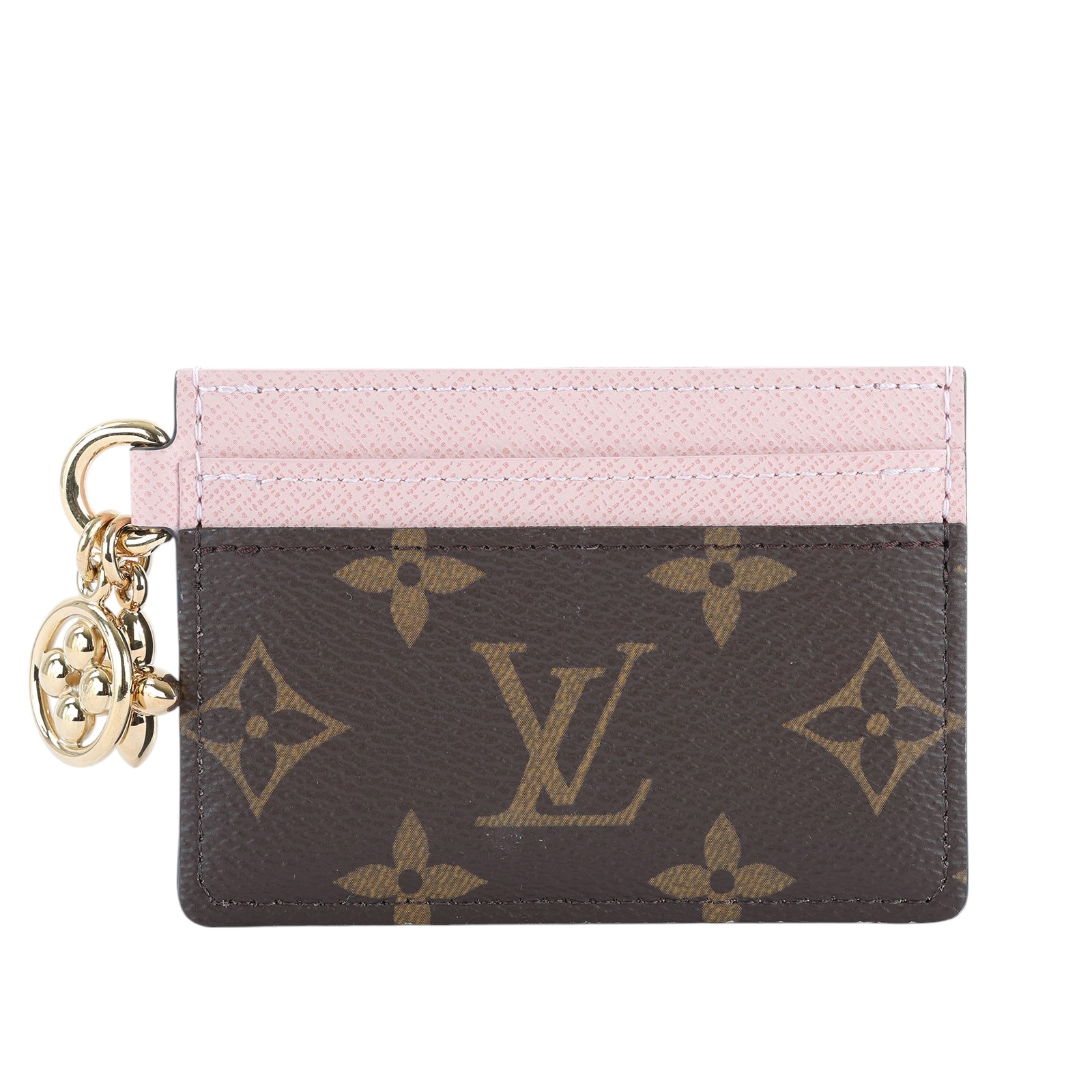 路易威登 LOUIS VUITTON LV Charms 名片夾 帆布 粉紅色 M82739 晶片款 LV Charms 名片夾 無附屬品