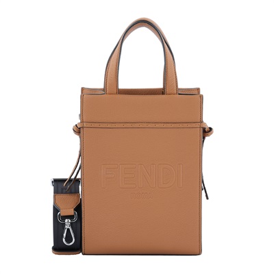 芬迪 FENDI Go To 迷你手提包 7VA584AMAC 焦糖琴譜包 防塵袋