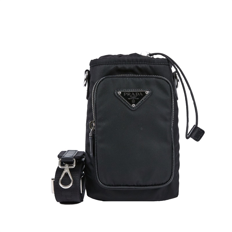 普拉達 PRADA Re-Nylon 智能手機保護套 2ZH155_2DMI 黑尼龍手機包 原廠盒子/保證卡