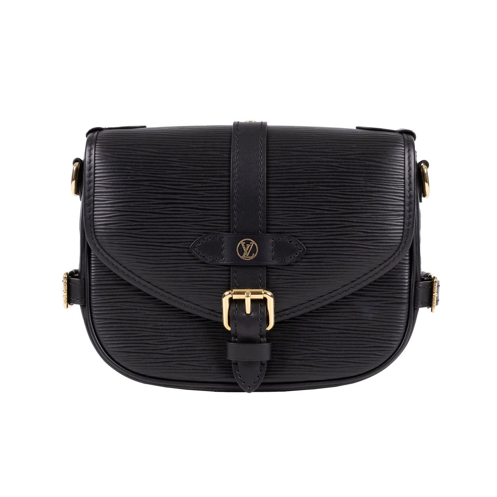 路易威登 LOUIS VUITTON Saumur BB  黑色 Epi紋理牛皮 手提 馬鞍斜背包 M23469 晶片款 黑EPI SAUMUR BB 無附屬品