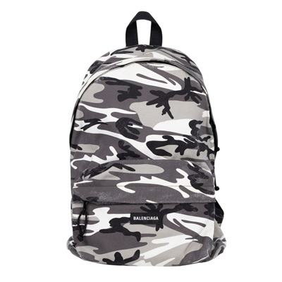 巴黎世家 BALENCIAGA Explorer 後背包 5032212AARV 灰迷彩仿舊帆布後背包 無附屬品