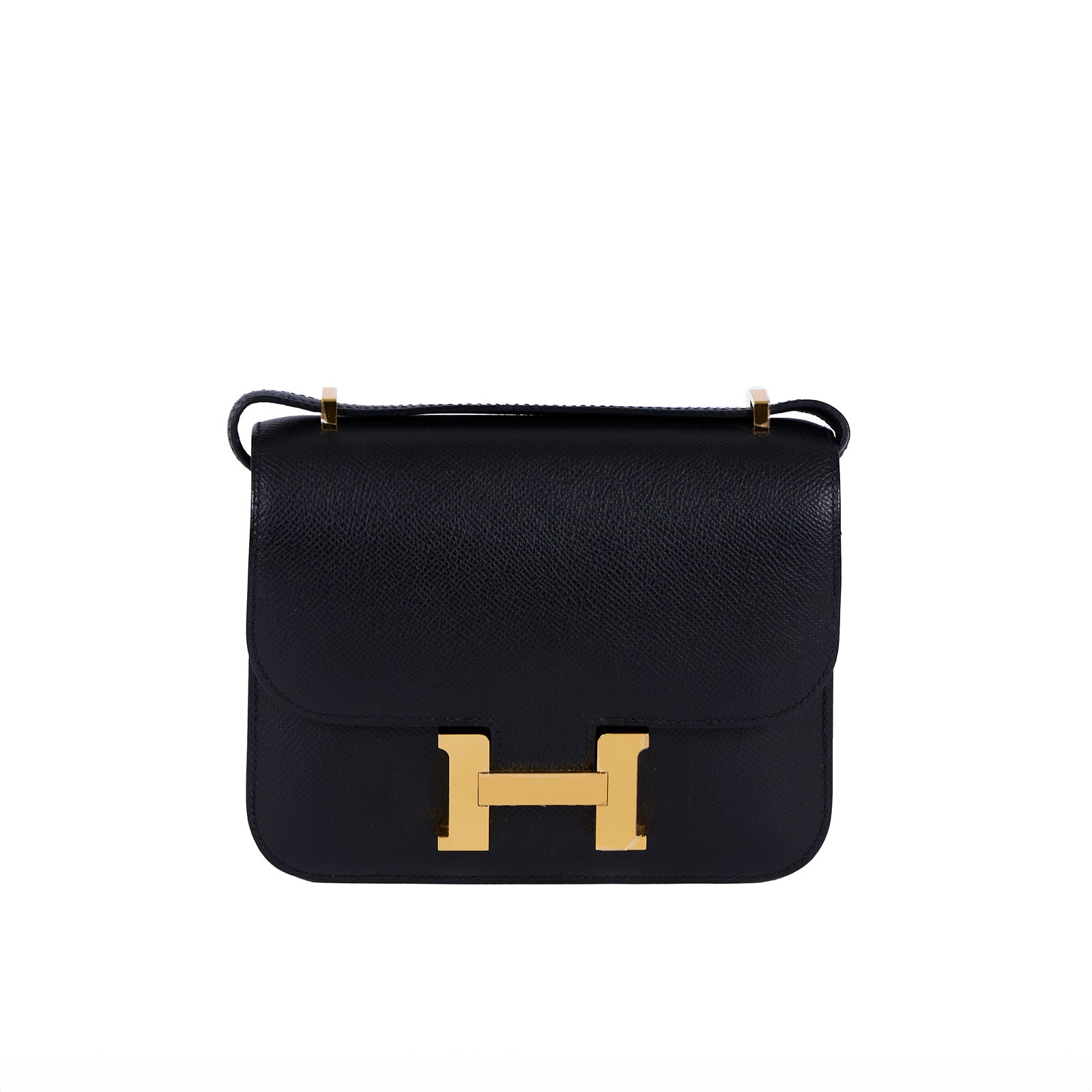 愛馬仕 Hermès Constance Bag 康康包 MIni 18 CN18 Y刻 黑金CONSTANCE MINI 防塵袋