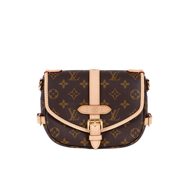 路易威登 LOUIS VUITTON Saumur BB  手提 馬鞍斜背包 M46740 晶片款 棕原花Saumur BB 防塵袋/購買證明/背帶