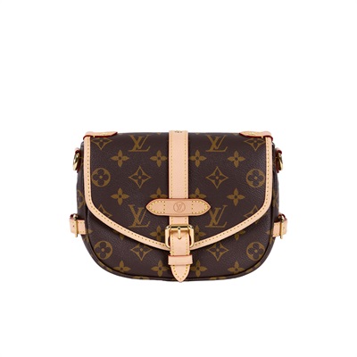 路易威登 LOUIS VUITTON Saumur BB  手提 馬鞍斜背包 M46740 晶片款 棕原花Saumur BB 防塵袋/購買證明/背帶