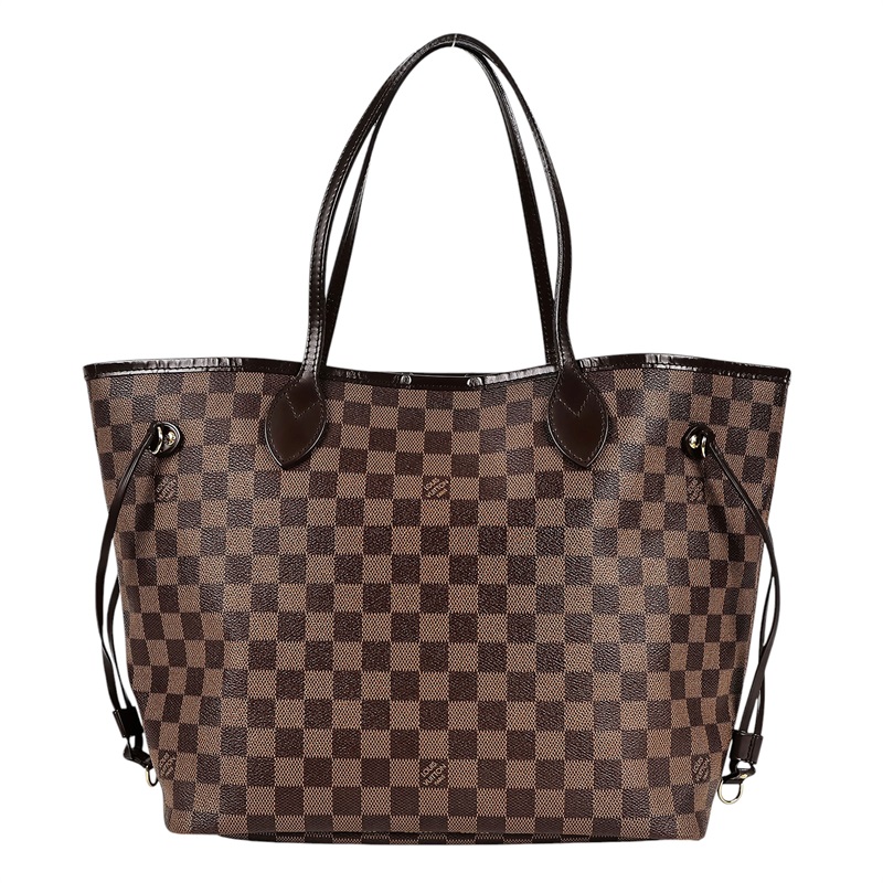 路易威登 LOUIS VUITTON 棕棋盤 Neverfull MM 托特包 N41358 咖棋盤格NEVERFULL MM 無附屬品