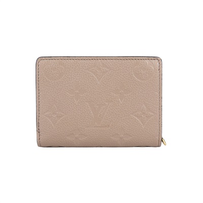 路易威登 LOUIS VUITTON Cléa 柔軟粒面壓花牛皮 錢包 短夾 斑鳩米色 M80152 晶片款 奶茶原花壓紋短夾 無附屬品