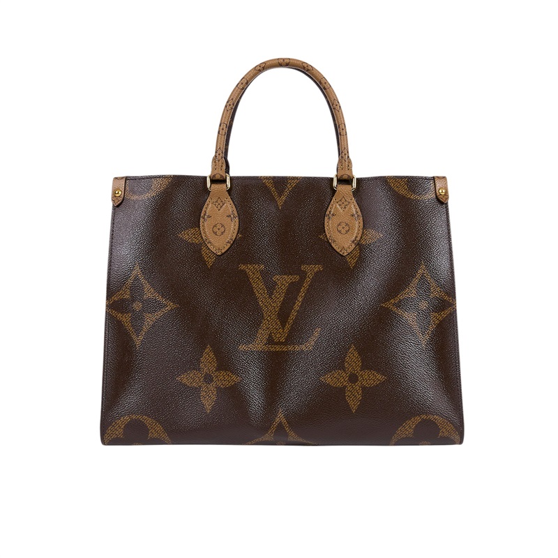 路易威登 LOUIS VUITTON OnTheGo MM 經典帆布 手提 肩背包 M45321 晶片款 棕原花Onthego MM 原廠盒子/防塵袋