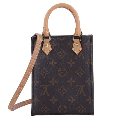 路易威登 LOUIS VUITTON Petit Sac Plat 經典帆布 斜背包 M69442 晶片款  原廠盒子/防塵袋/購買證明