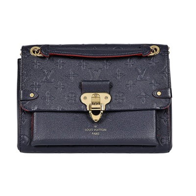 路易威登 LOUIS VUITTON Vavin 肩背包 小型  M52271 深藍原花Vavin PM 防塵袋/原廠盒子/購買證明