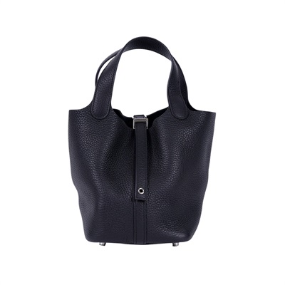 愛馬仕 Hermès Picotin Lock 18 菜籃子包 PT18 B刻 黑PICOTIN18 原廠盒子/防塵袋/鎖頭/鑰匙