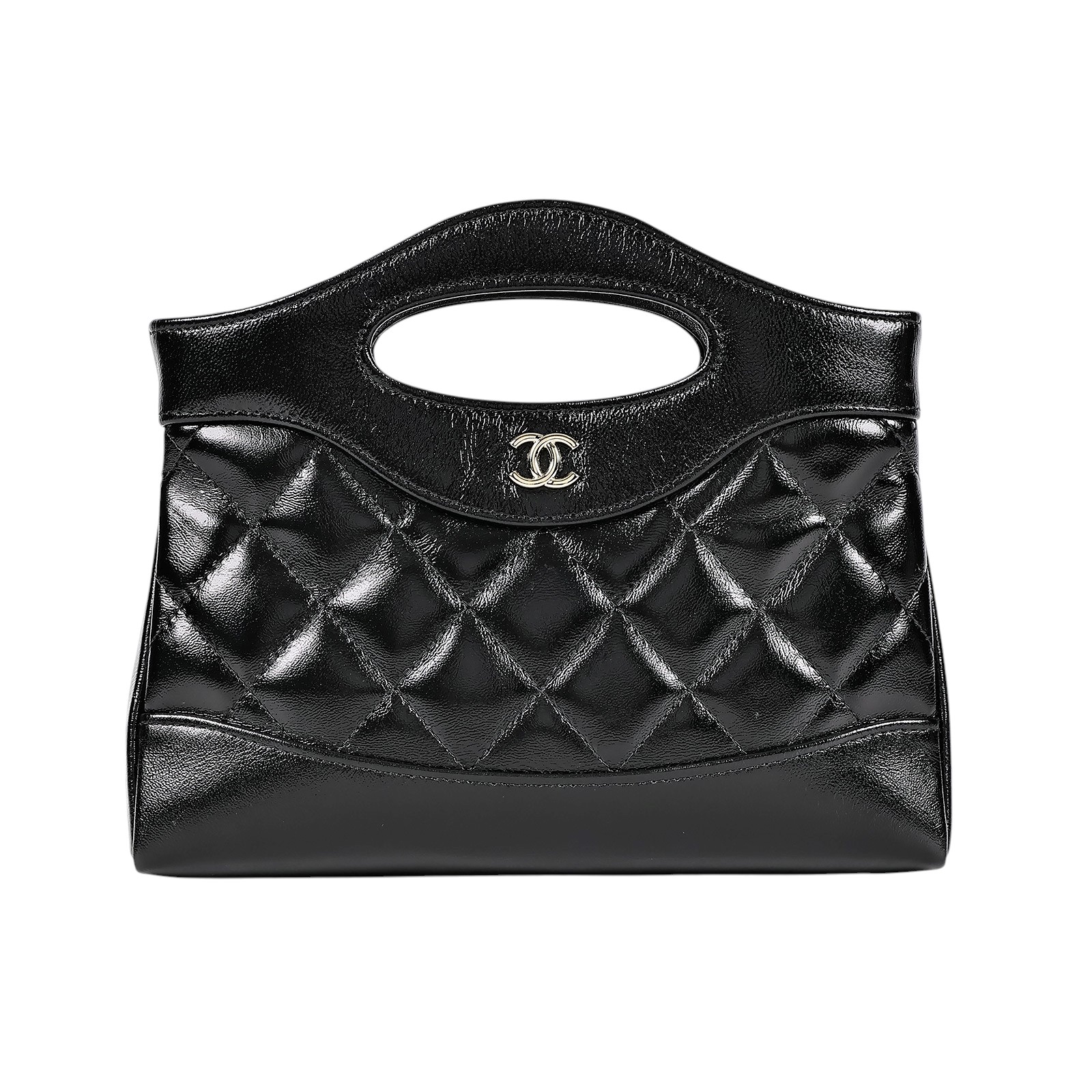香奈兒 CHANEL CC Logo 31包 菱格紋 鍊帶 肩背 手提包 AP3656 晶片款 黑31bag mini 防塵袋/原廠盒子