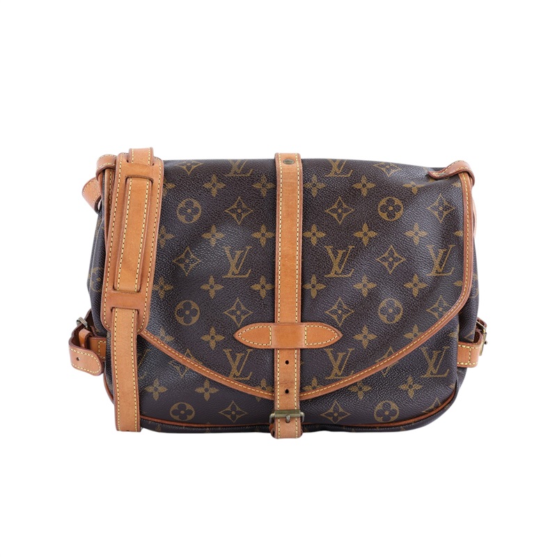 路易威登 LOUIS VUITTON Saumur 30 馬鞍包 M42256 原花馬鞍包 無附屬品