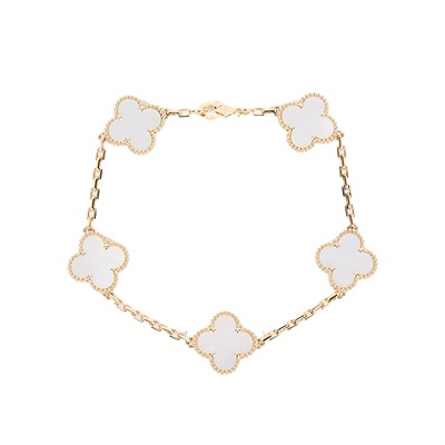 梵克雅寶 Van Cleef & Arpels Vintage Alhambra 手鍊 VCARA41800  防塵袋/保證卡/購買證明