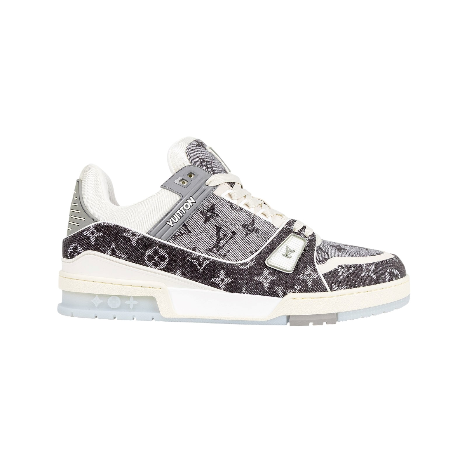 路易威登 LOUIS VUITTON LV Trainer 運動鞋 1ADHIL 灰牛仔原花Trainer鞋 原廠盒子/防塵袋/購買證明影本