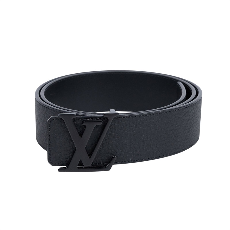 路易威登 LOUIS VUITTON LV Initiales 40毫米 雙面皮帶 M4487V 黑啞光LOGO牛皮雙面皮帶 原廠盒子