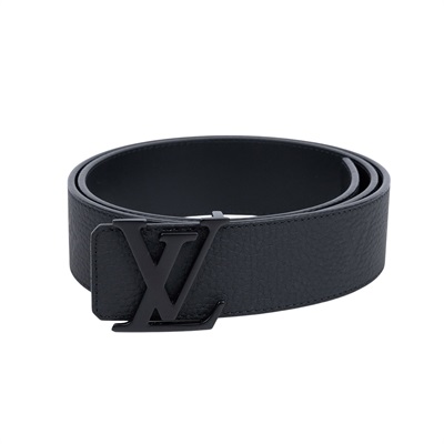 路易威登 LOUIS VUITTON LV Initiales 40毫米 雙面皮帶 M4487V 黑啞光LOGO牛皮雙面皮帶 原廠盒子