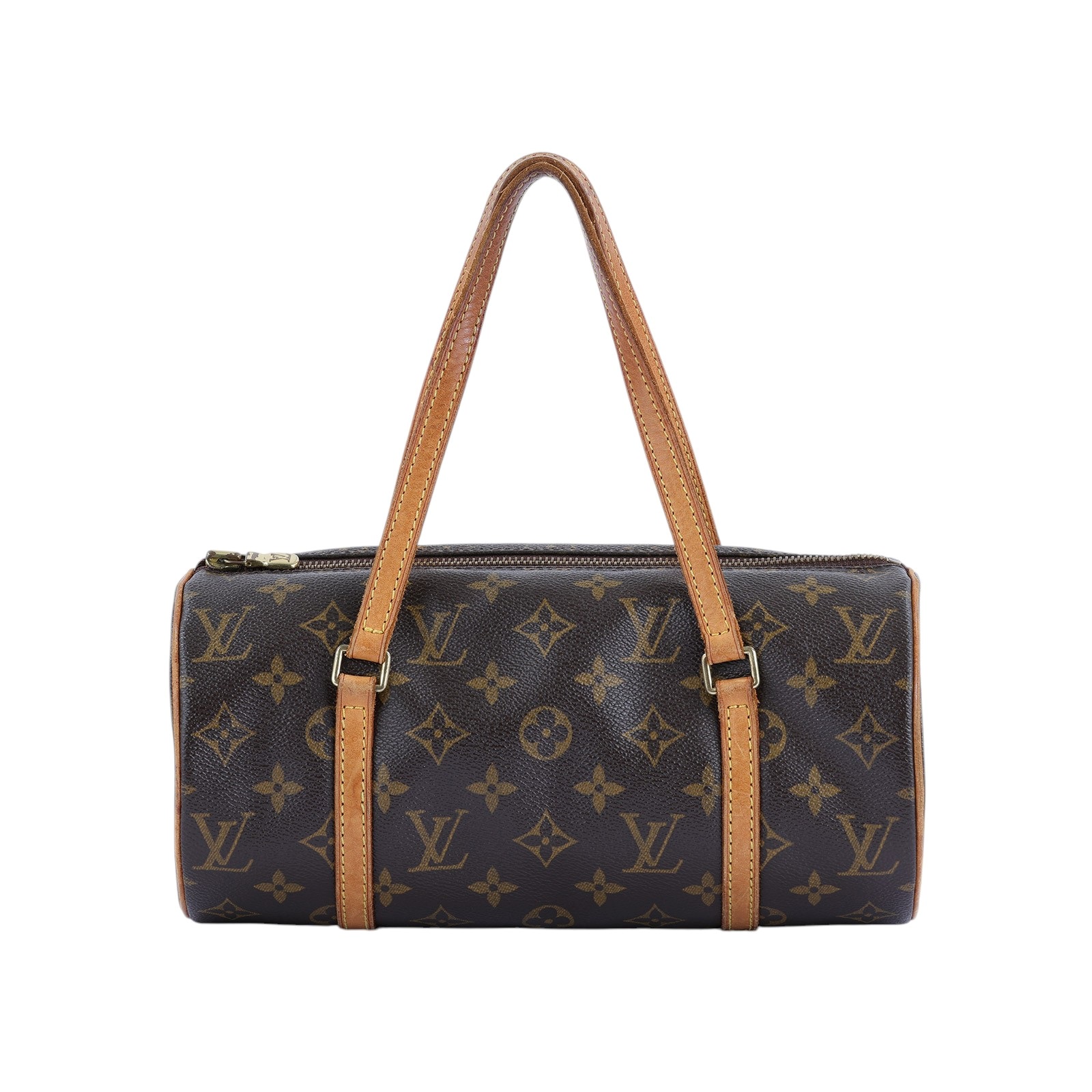 路易威登 LOUIS VUITTON Papillon 26原花 圓筒手提包 M51386 棕原花圓筒包 無附屬品