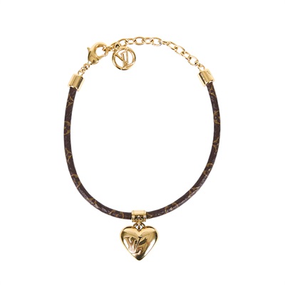 路易威登 LOUIS VUITTON Blooming Heart 手鐲 M8907Z 棕原花Blooming Heart 手環 原廠盒子/防塵袋/購買證明