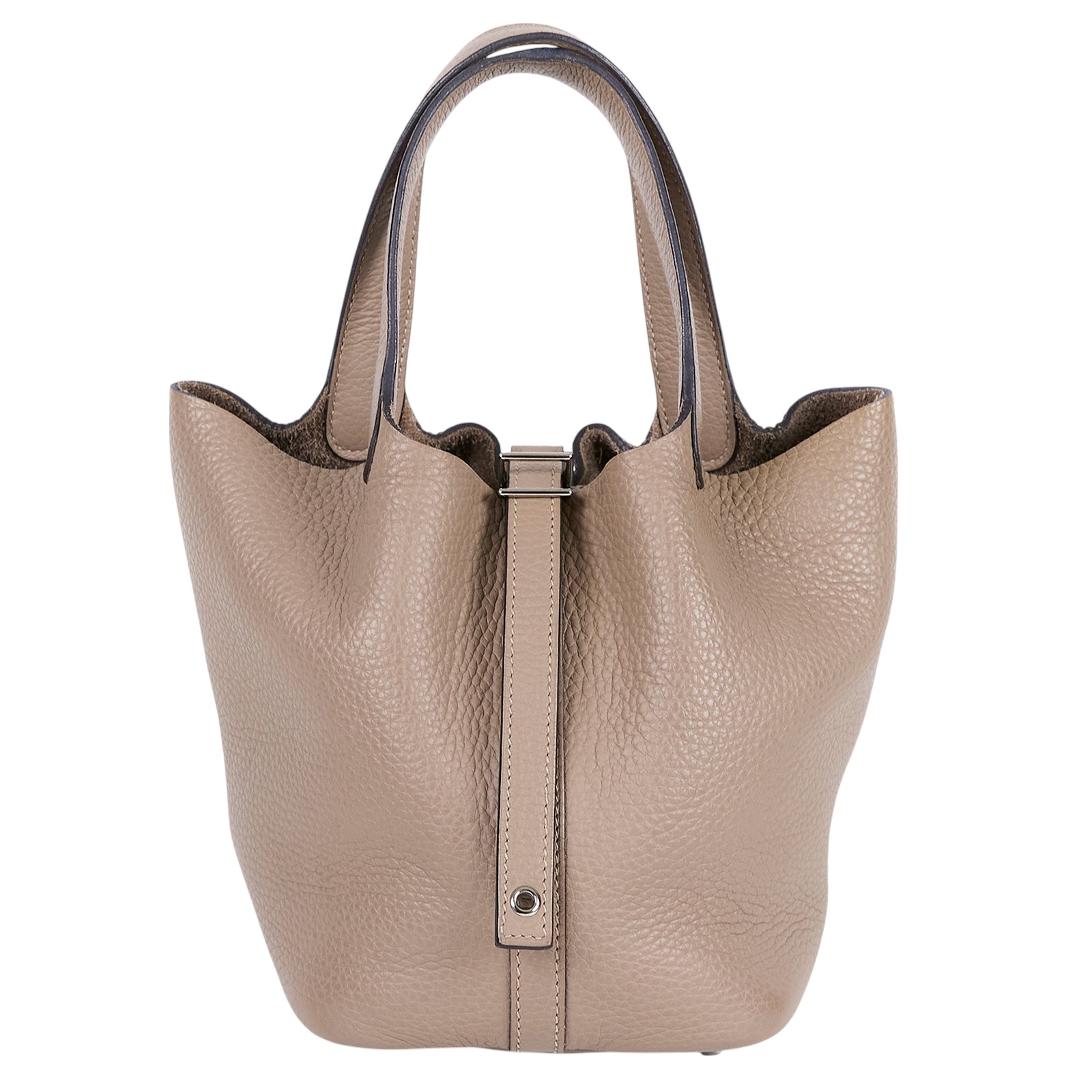 愛馬仕 Hermès Picotin Lock 18 菜籃子包 PT18 U刻 斑鳩灰Picotin 18 鎖組