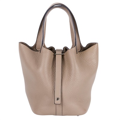愛馬仕 Hermès Picotin Lock 18 菜籃子包 PT18 U刻 斑鳩灰Picotin 18 鎖組