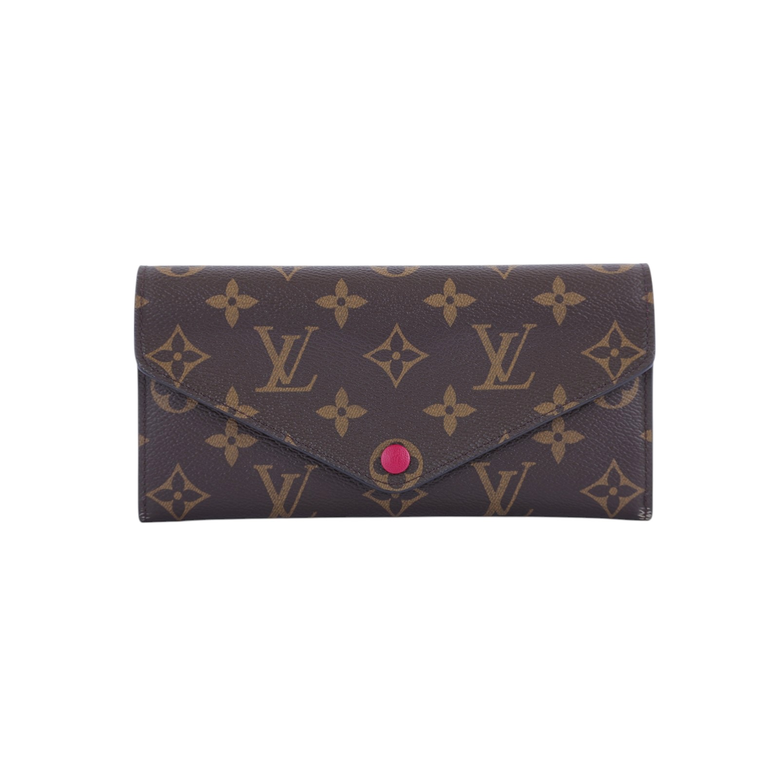 路易威登 LOUIS VUITTON Josephine 錢包 三折 長夾 M64069 棕原花信封長夾 原廠盒子