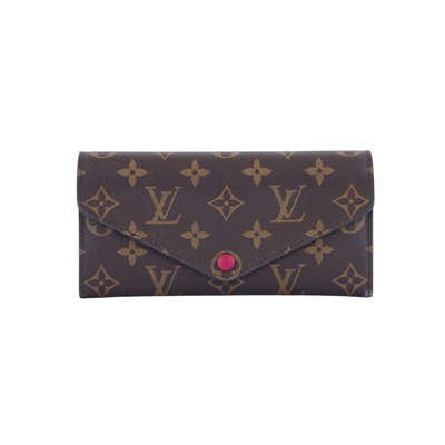 路易威登 LOUIS VUITTON Josephine 錢包 三折 長夾 M64069 棕原花信封長夾 原廠盒子