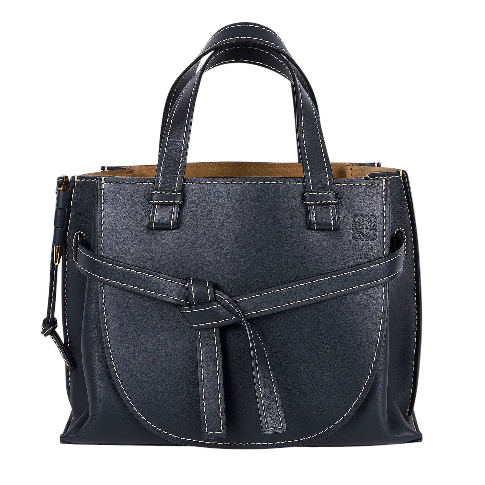 羅意威 LOEWE Gate Top Handle 手提包 321.12.U61 黑皮革GATE TOP HANDLE 無附屬品