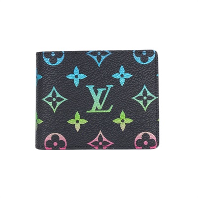 路易威登 LOUIS VUITTON Slender 錢包 短夾 M13909 晶片款 黑原花slender短夾 防塵袋/原廠盒子/購買證明