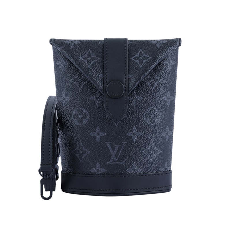 路易威登 LOUIS VUITTON Envelope Pouch 隨身包 M11613 晶片款 黑原花Envelope Pouch 防塵袋/原廠盒子/購買證明