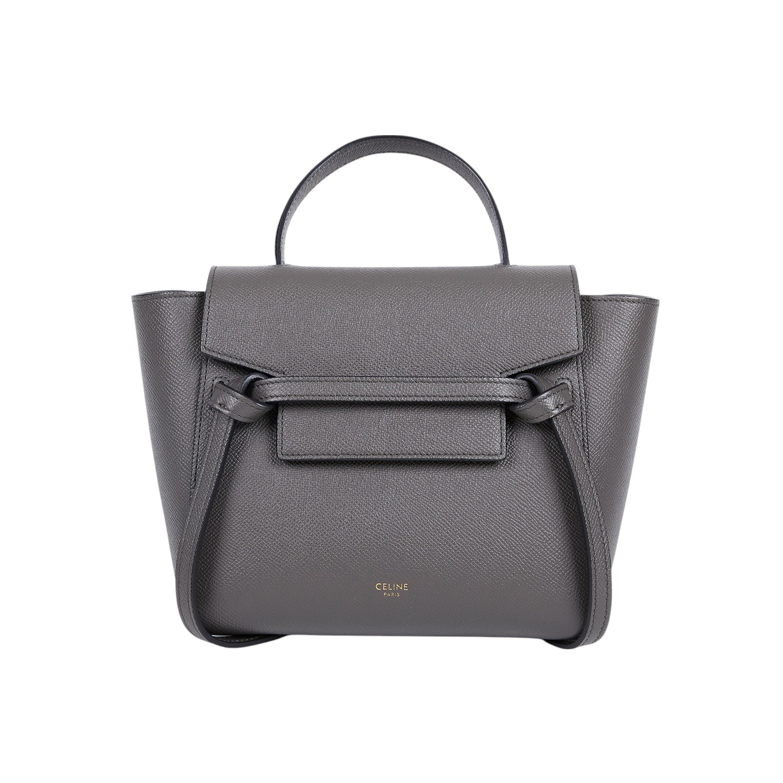 思琳 CELINE 珠地小牛皮 袖珍型 Belt 手袋 189003ZVA 鐵灰 BELT BAG鯰魚包NANO 防塵袋/購買證明