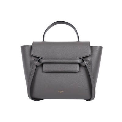 思琳 CELINE 珠地小牛皮 袖珍型 Belt 手袋 189003ZVA 鐵灰 BELT BAG鯰魚包NANO 防塵袋/購買證明