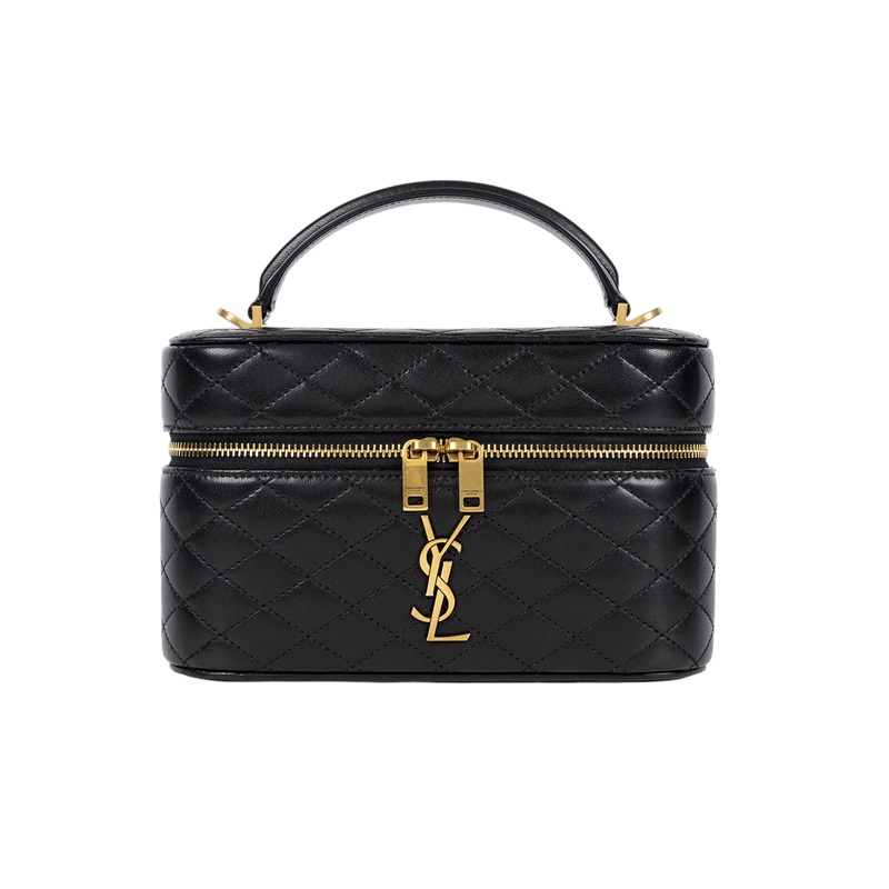 聖羅蘭 YSL SAINT LAURENT Gaby Vanity Bbag 小羊皮 肩帶 手拿包 7667311EL07  防塵袋/原廠盒子