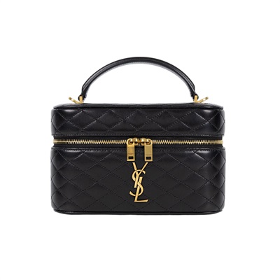 聖羅蘭 YSL SAINT LAURENT Gaby Vanity Bbag 小羊皮 肩帶 手拿包 7667311EL07  防塵袋/原廠盒子