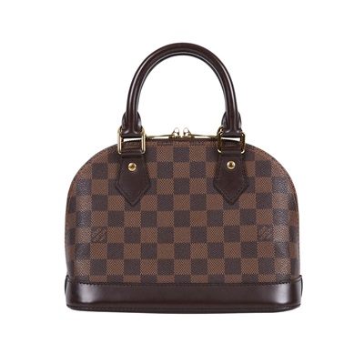 路易威登 LOUIS VUITTON Alma BB 貝殼包 棋盤格 Ebene帆布 N41221 棕棋盤ALMA BB 防塵袋/鎖組