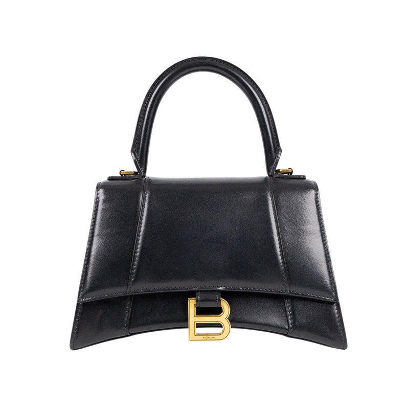 巴黎世家 BALENCIAGA Hourglass 手提包 小型 5935461QJ4M 黑沙漏包 HOURGLASS 防塵袋